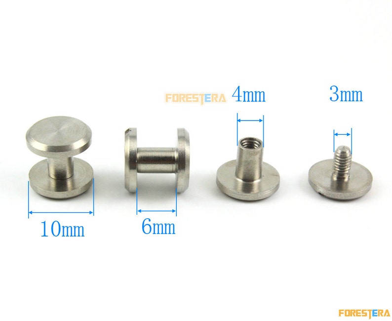 20 Set 106mm 304 Stainless Steel Rivet Chicago Screw for - Etsy