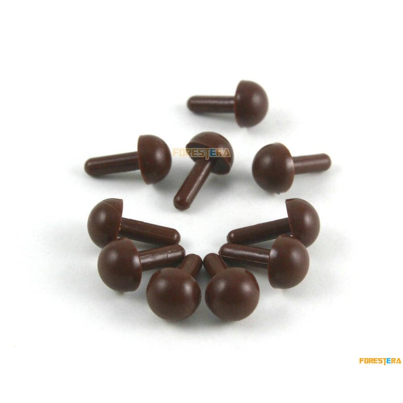 Cat eye Teddy eye WWYJ36 100 Pieces 5.5mm Brown Doll eye Coffee Safety Amigurumi eye