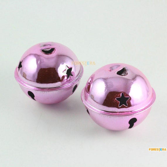 5pcs 50mm Pink Bells Jingle Bells Christmas Bells Pet Bells