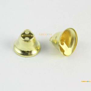 20Pcs 18x15mm Gold Bells Jingle Bells Christmas Bells Pet Bells Trumpet Bell (Bell36)