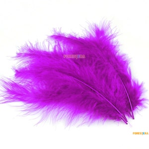 50 Pieces Purple Feather 9-15cm YM281 image 3
