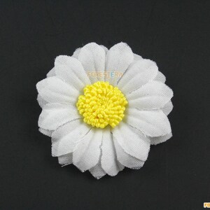 5 Pieces Flower Lace Applique White Terylene Embroidered Lace Patch 4cm (LACE145)