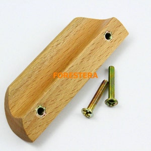 1Pcs Wood Knob Wooden Dresser Handle Drawer Knob Pull Cabinet Cupboard Handle Knob 92mm (WKN6)