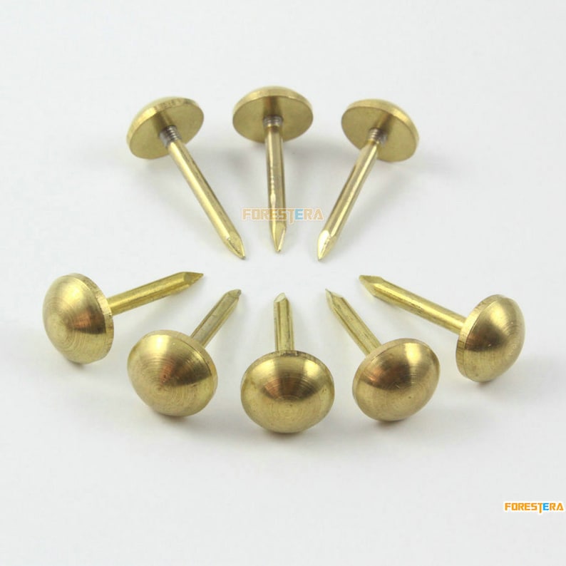 20pcs 12mm Solid Brass Upholstery Tacks Nails TN84 Etsy
