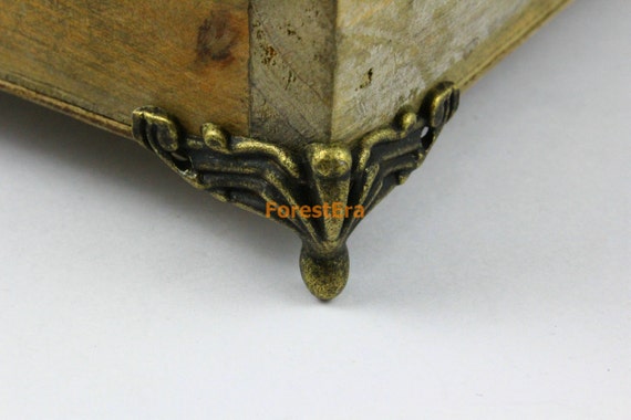 Solid brass jewelry box feet sale