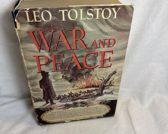Guerra y paz, edición Inner Sanctum, León Tolstói, 1942. Tapa dura. Sobrecubierta.
