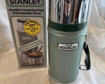 Vintage Stanley Aladdin 24 Oz Widemouth A-1350B Thermos Made In The USA w/ Box