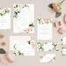 Editable Template - Instant Download Geometric Spring Romance Complete Wedding Invitation Suite 002