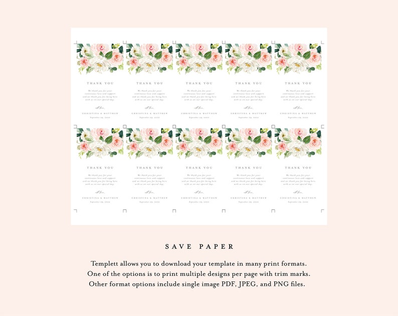 Editable Template Instant Download Dusty Blue Florals Wedding Water Bottle Labels 003