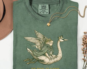 We Ride at Dawn Frog Tee | Comfort Colors Goblincore Shirt