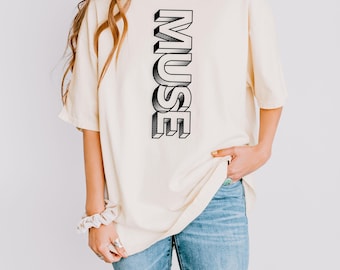 Minimalist Muse Graphic Tee, Comfort Colors Unisex Shirt