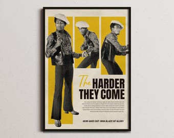ヴィンテージのオリジナルレゲエ映画ポスター - ジミー・クリフ主演の