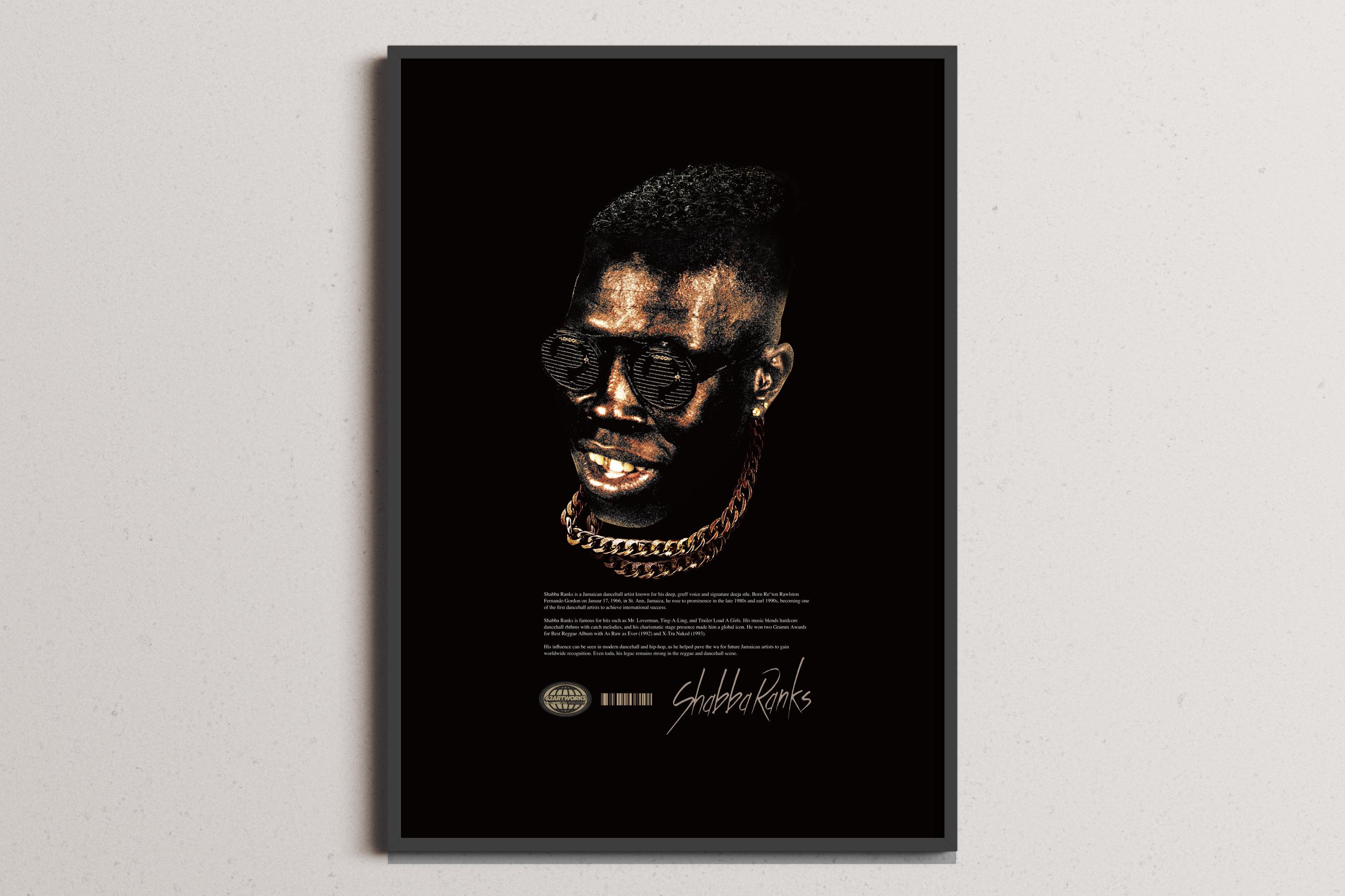 Shabba Ranks / Grammy Kid | 80-90s Reggae Art Print (digital