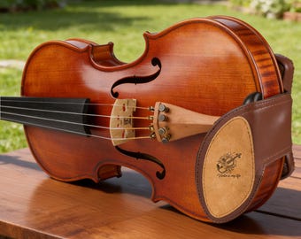 Personalized Sheepskin Violin Shoulder Rest - Custom Gift for Violinists, Ideal for Music Lovers, Collarbone Pad, Violin Accessory.