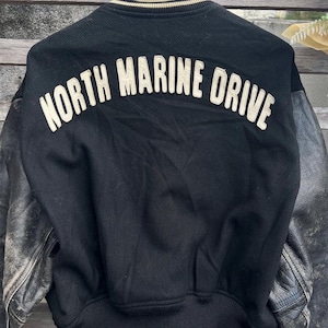NORTH MARINE DRIVE ブラック レザージャケット North marine drive - Etsy 日本