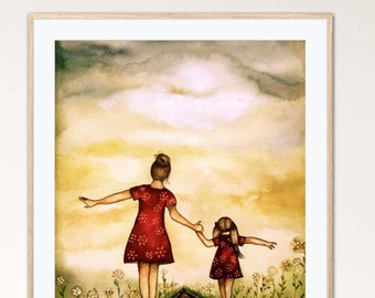 zum Muttertag , Mutter Tochter Druck,