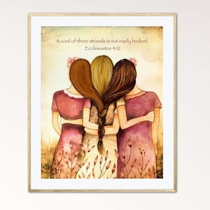 Art print Personalized Sister gift, Custom Birthday Gift for Sister, Mother’s Day Gift, Sisters Print, Gift For sisters, custom quote.
