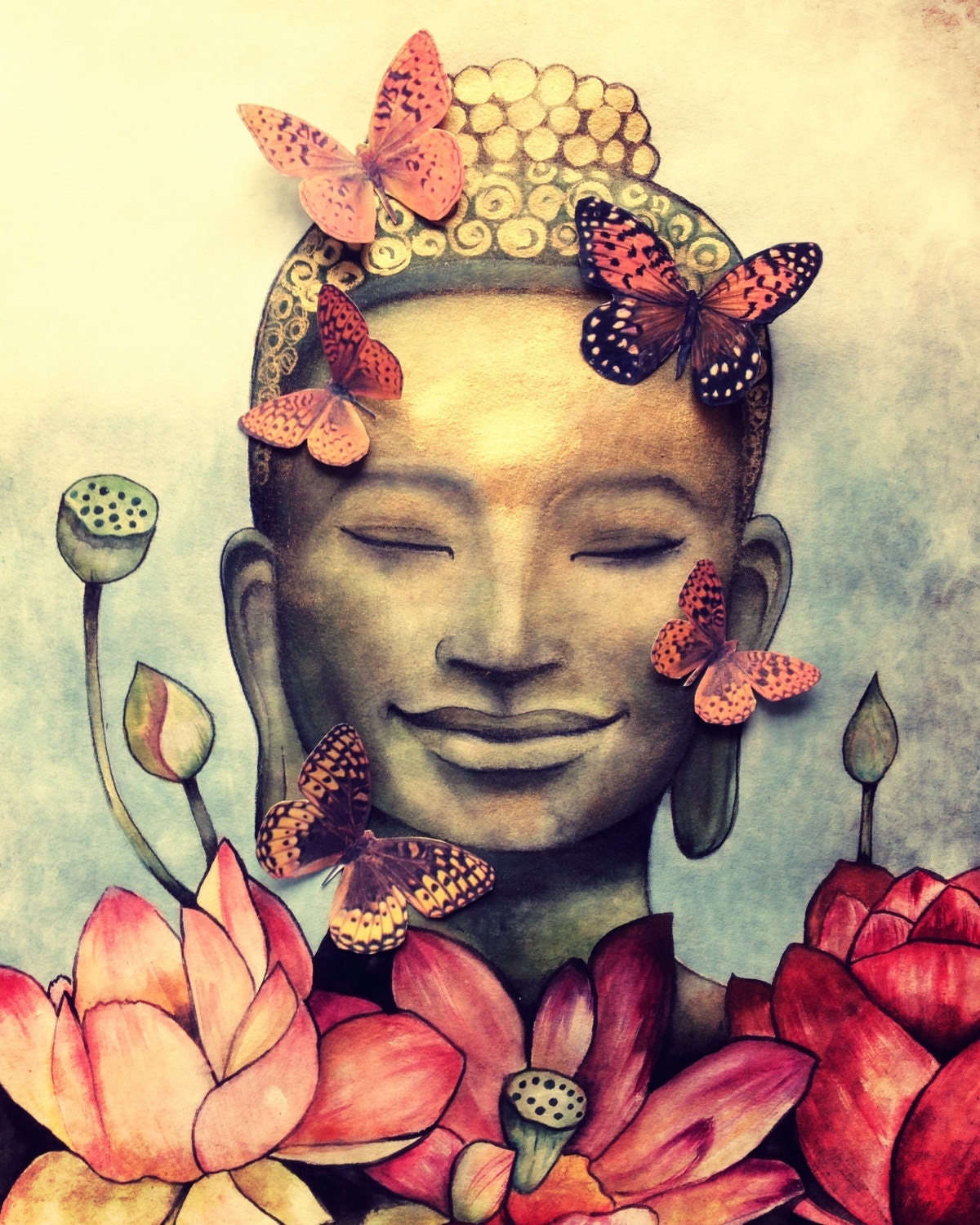 Yoga art print yoga wall decor yoga artwork yoga decor Etsy