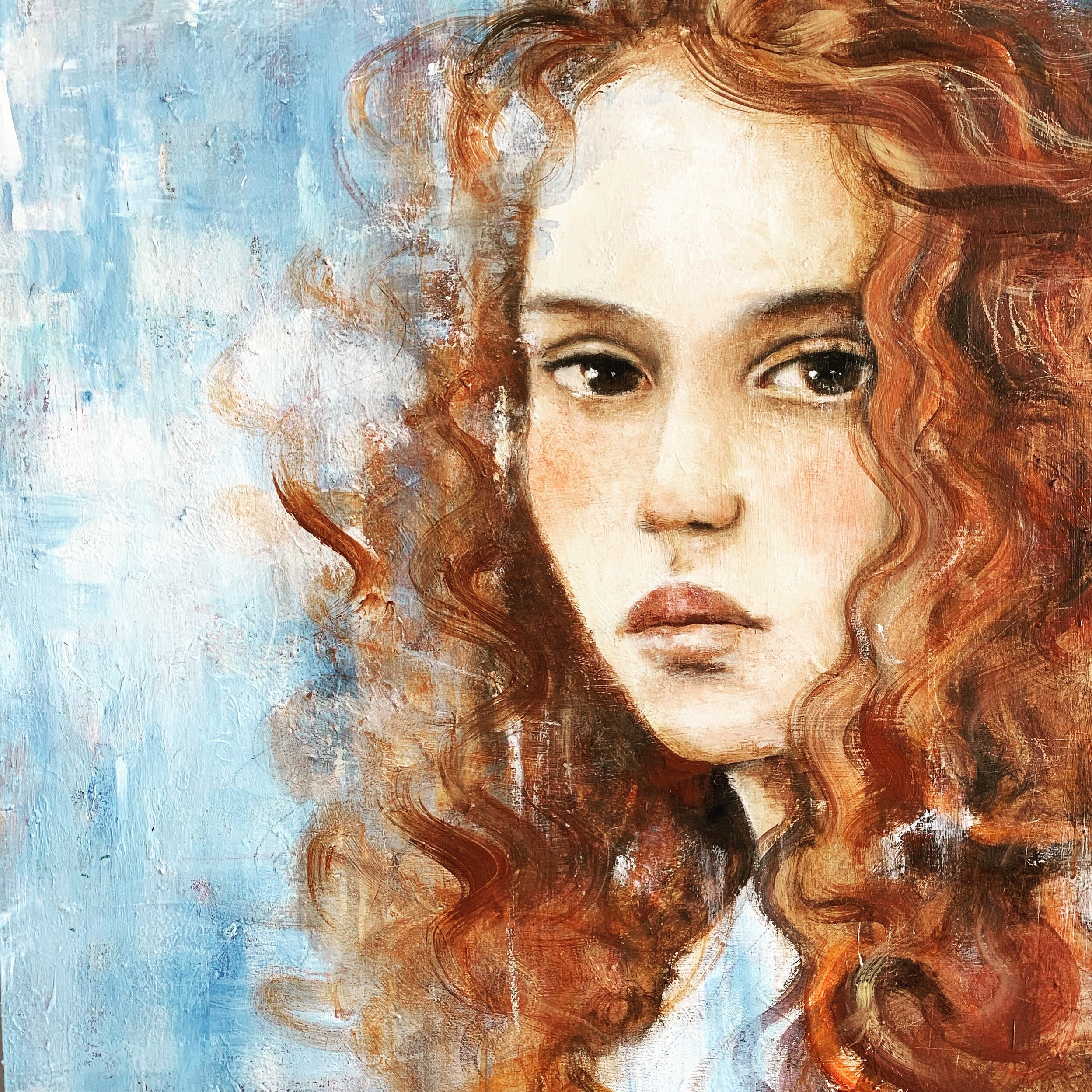 Fire Red Hair Girl - Etsy