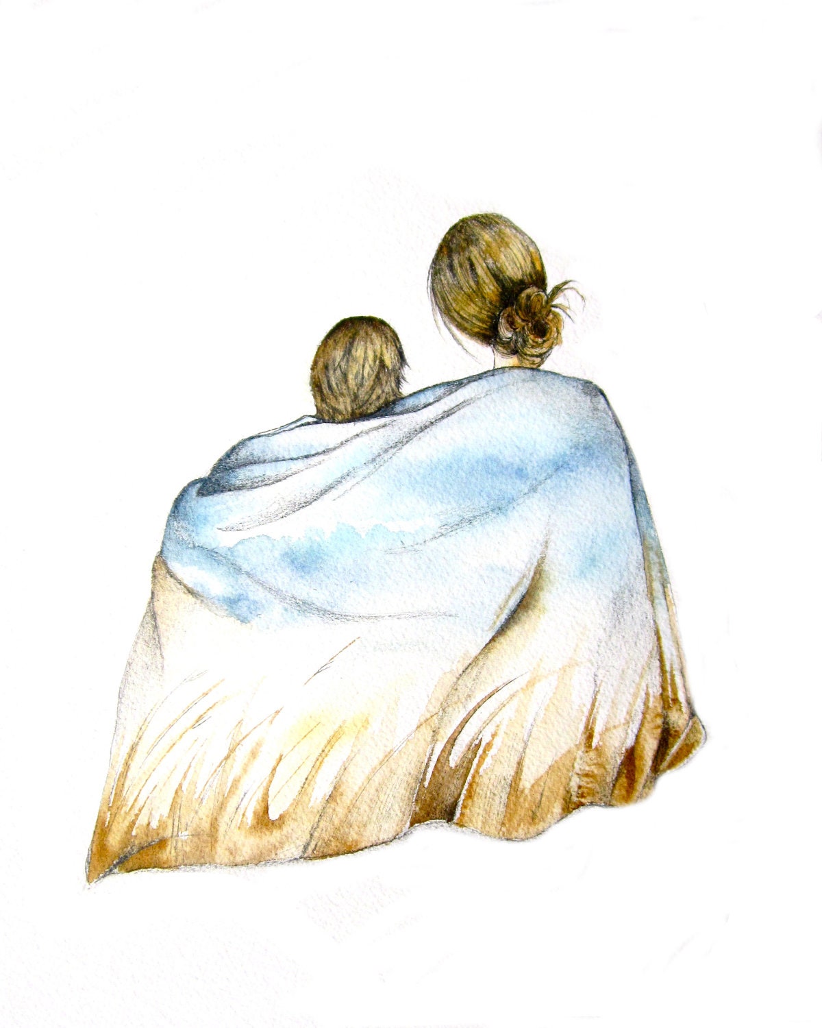 Mother And Son Art Prints