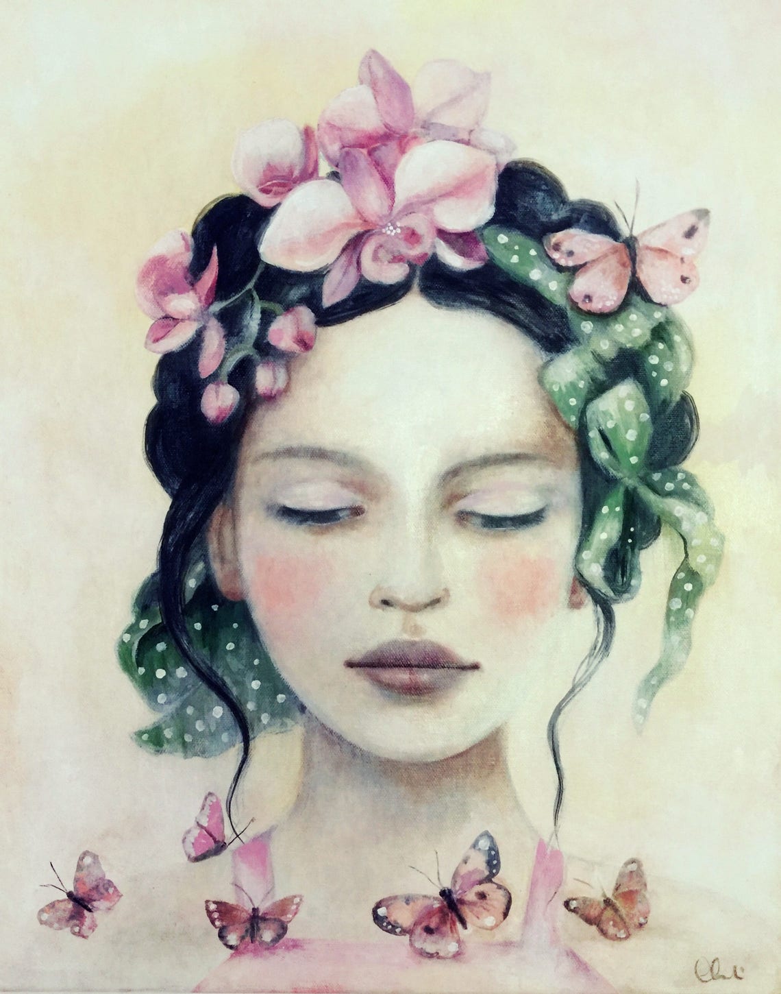 female empowerment art print woman artwork  portrait image 0