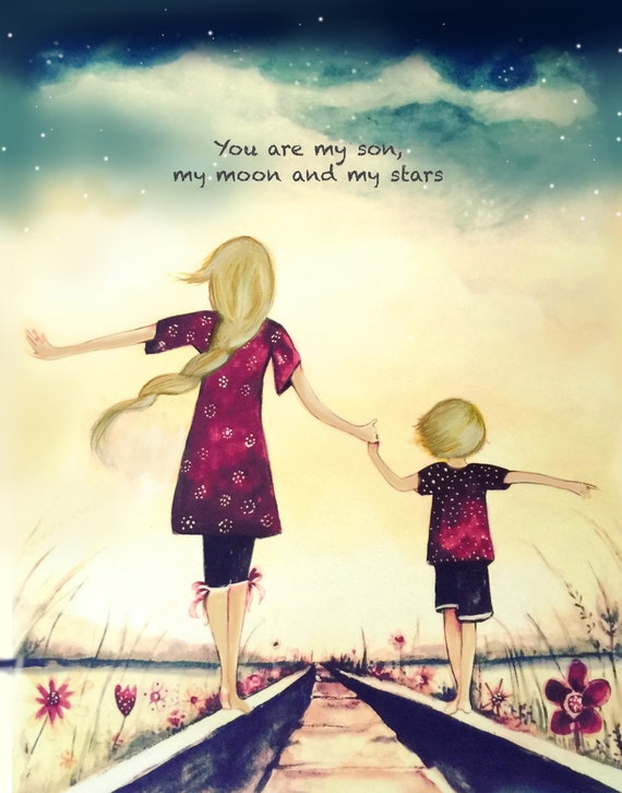 Gift for mom wall art decor love artwork gift for | Etsy