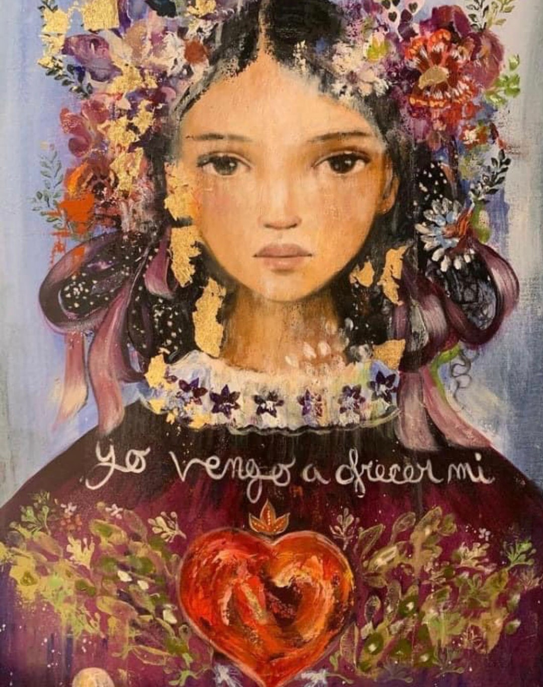 Portrait Art, Archival Print, Woman Art Print Whimsical Art Gift for