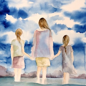 Regalo per la festa della mamma, regalo per la festa della mamma, stampa madre figlia,