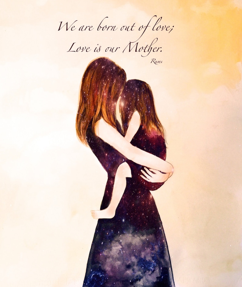 Gift for Mom Wall Art Decor Love Artwork Gift for Etsy