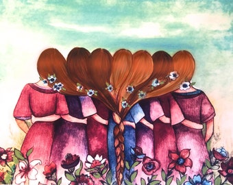 Buy Seven Sisters Gift for 7 Friend Intertwined Hair Braided Online in India - Etsy Buy Seven Sisters Gift for 7 Friend Intertwined Hair Braided Online in India - Etsy