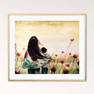 Mother’s Day gift, Gift for mother&#39;s day, mother son print, gift for her, art prints for her.