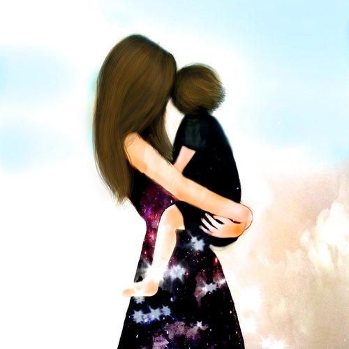 Gift for Mom Wall Art Decor Love Artwork Gift for Son Etsy