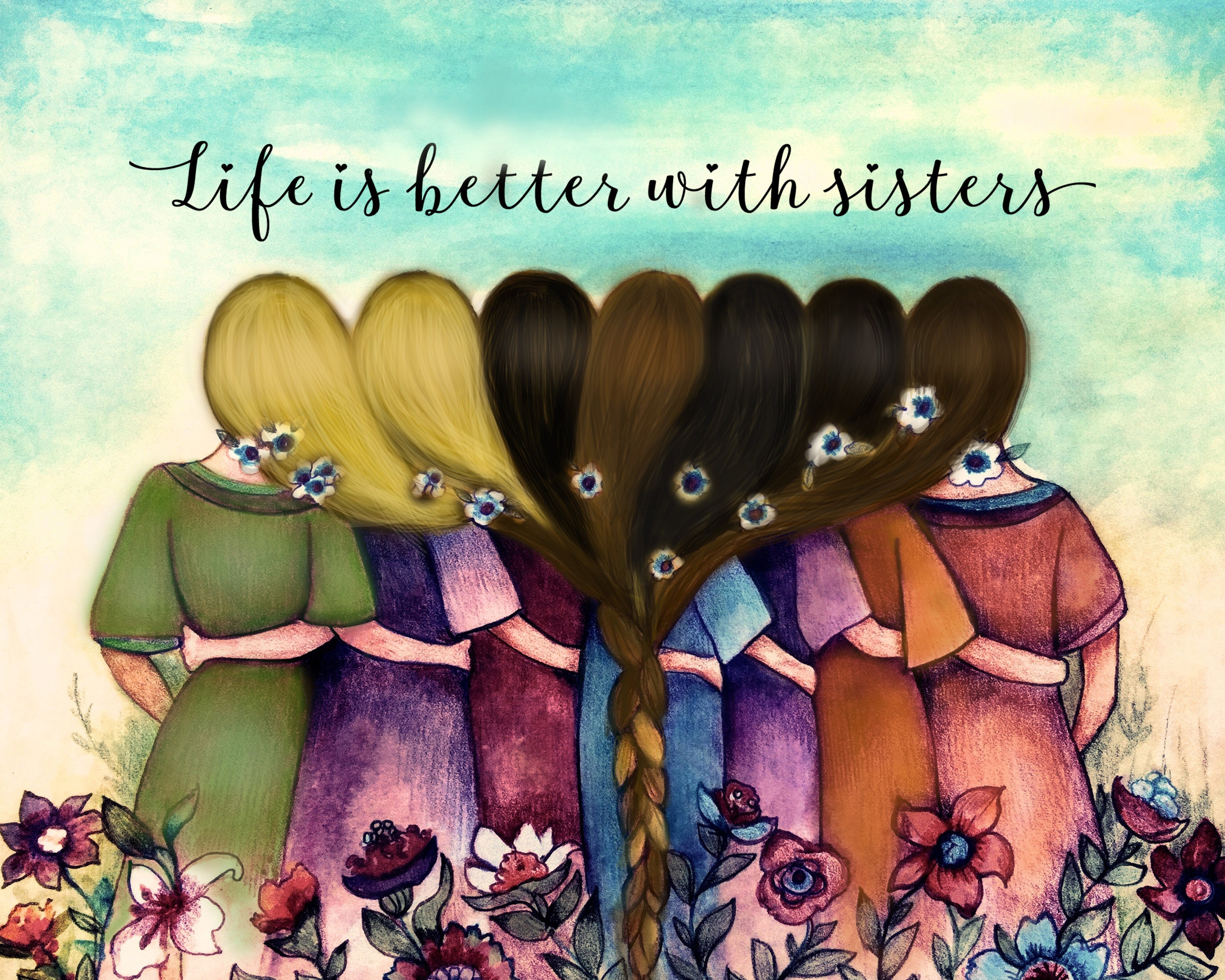 Regalo de hermana a hermana / regalo para amiga / cabello imagen imagen