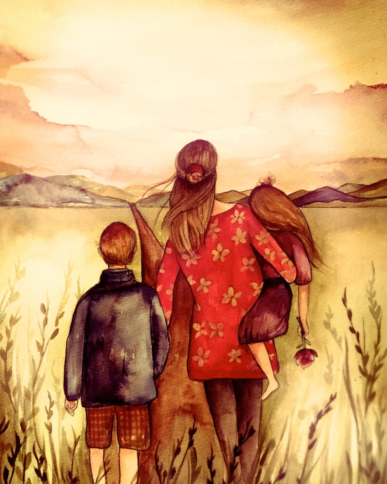 Art Print Gift for Mom Wall Art Decor Love Artwork Gift Etsy