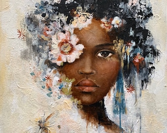 Art Print, Female Empowerment Portrait, Claudia Tremblay Artwork