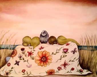 for mother's day, mother daughter print,