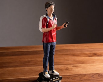 Blessed Carlo Acutis Statue, Patron Saint of Internet, Millennial Youth Figurine