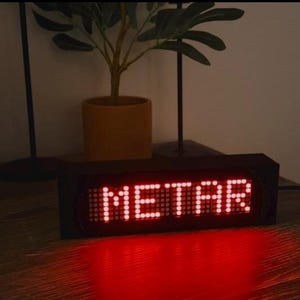 Aviation METAR-SCROLL LED Lamp – Weather Light, Pilot Gift, Home Decor