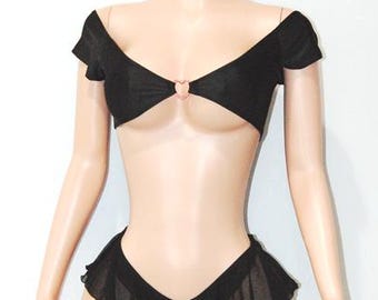 Ruffle thong set