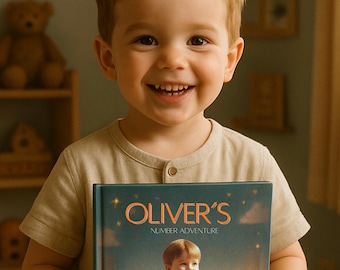 Personalized Toddler Counting Book with Photo | Number Adventure