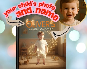 Personalized Counting Book with Child's Photo | Number Adventure (Hardcover, Softcover, PDF)