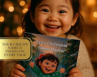 Personalized Christmas Book with Child’s Photo & Name | Custom Holiday Story