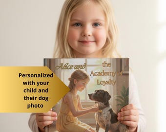 Historia personalizada de un niño y su perro / Libro personalizado con fotos y nombres / Recuerdo de lealtad y amor