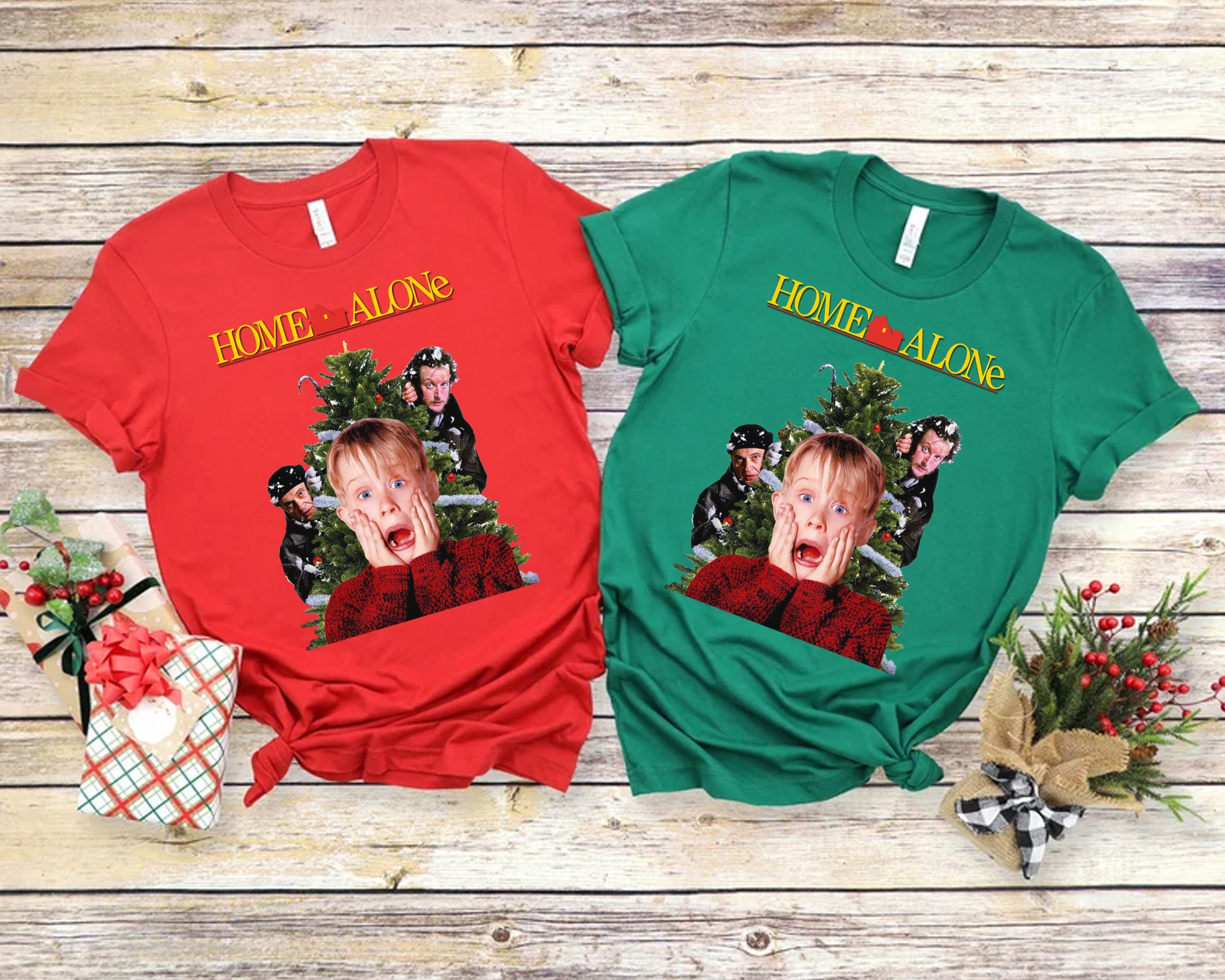 Discover Home Alone Christmas Couple Matching shirt, Kevin Home Alone