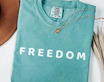 Comfort Colors Freedom Shirt, Vintage Style, Relaxed Fit