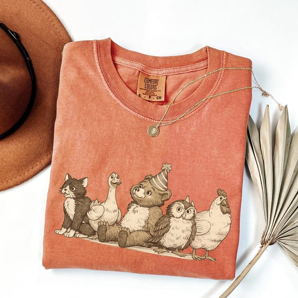 Comfort Colors® Little Bear Shirt, Vintage 90s Cartoon Tee, Youth Kids Graphic T-Shirt, Cozy Animal Friends Sweatshirt