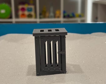 Sandtray Jail Cell Sandtray Miniature | Prison Cell Toy for Play Therapy | Dollhouse Jail | Therapy Tools | Each Sold Separately