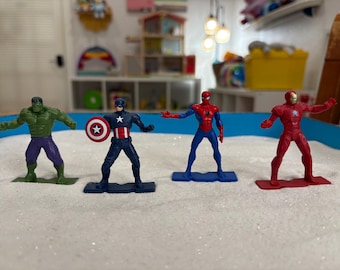 Marvel Superhero Sandtray Miniatures | Superhero Figures | Play Therapy & Sandtray Therapy | Therapist Miniatures | Child Therapy Tools