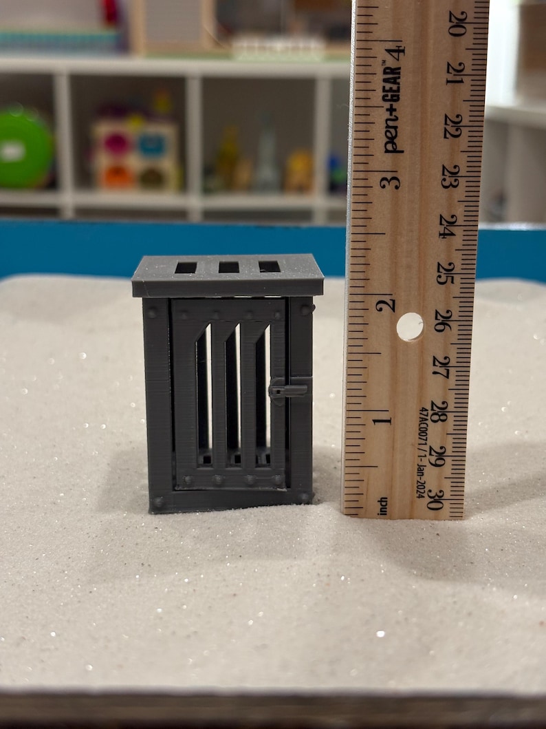 Sandtray Jail Cell Sandtray Miniature | Prison Cell Toy for Play ...