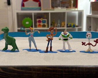 Toy Story Inspired Character Miniature Set | Sandtray Therapy Figures | Play Therapy Miniatures | Imaginative Storytelling Toys